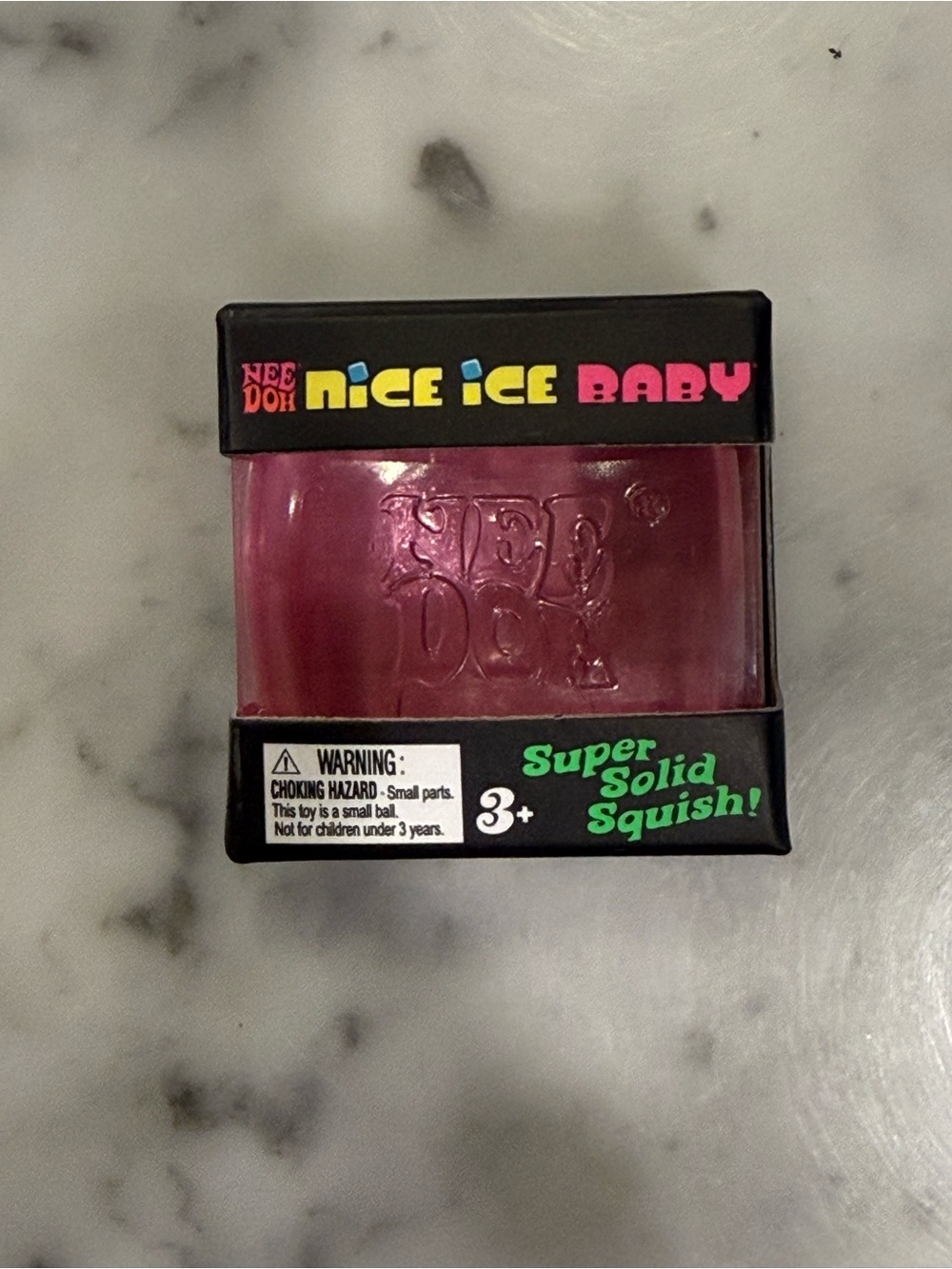 Nee Doh Nice Ice Baby Squish cube - Pink